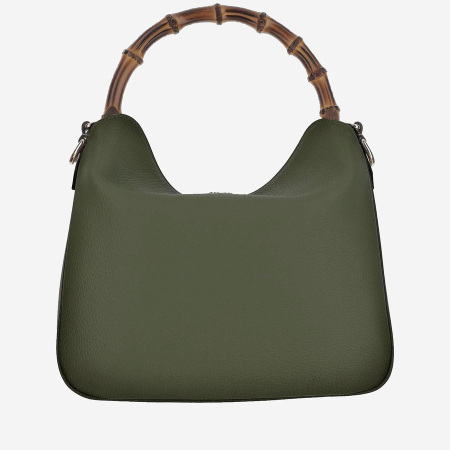 Diana Medium Shoulder Bag Green Polyurethane