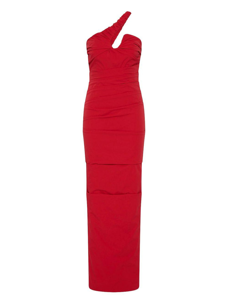 Freda Long Dress Red Polyamide