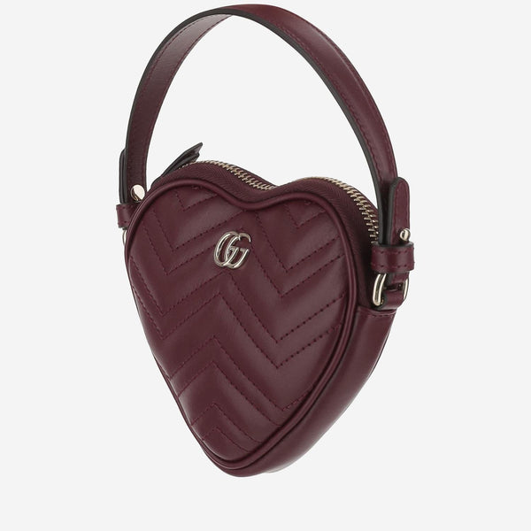 Mini Gg Marmont Bag Bordeau Calf Skin Shoulder