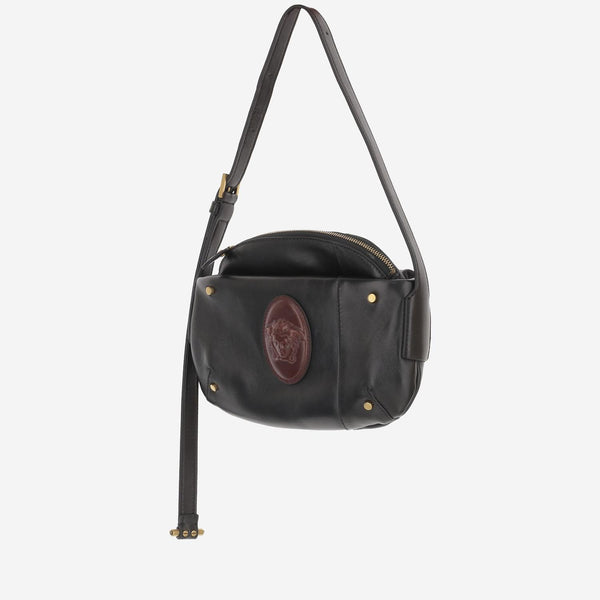Leather Shoulder Bag Black