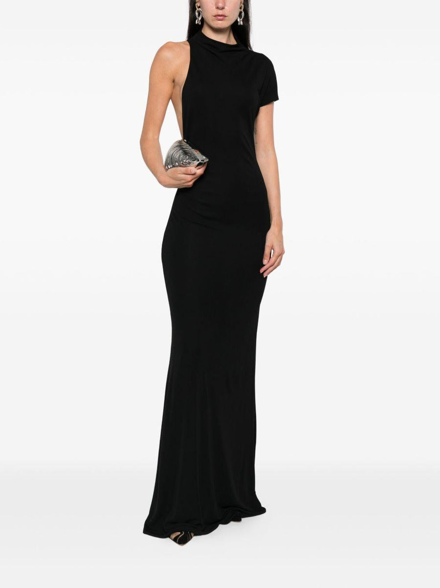 Dress Floor-Length Black Viscose