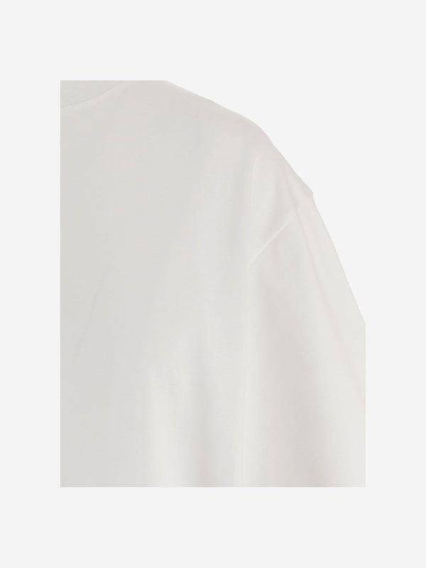 Cotton T-Shirt With Back Print White T-shirts & Jerseys