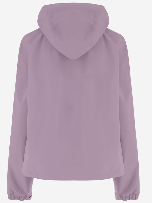 Jacket With Hood Pink Recycled Polyester