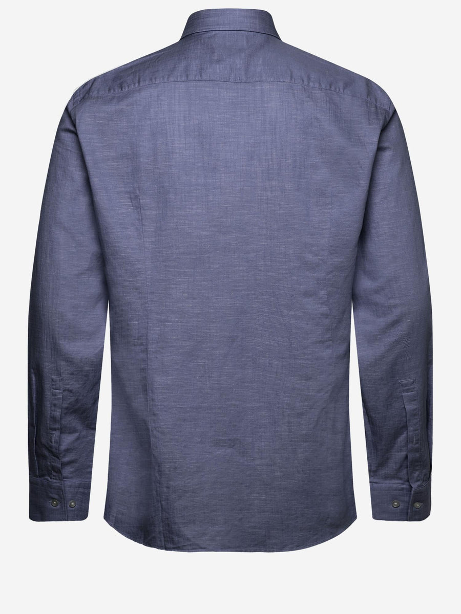 Shirt Cotton-Linen Navy