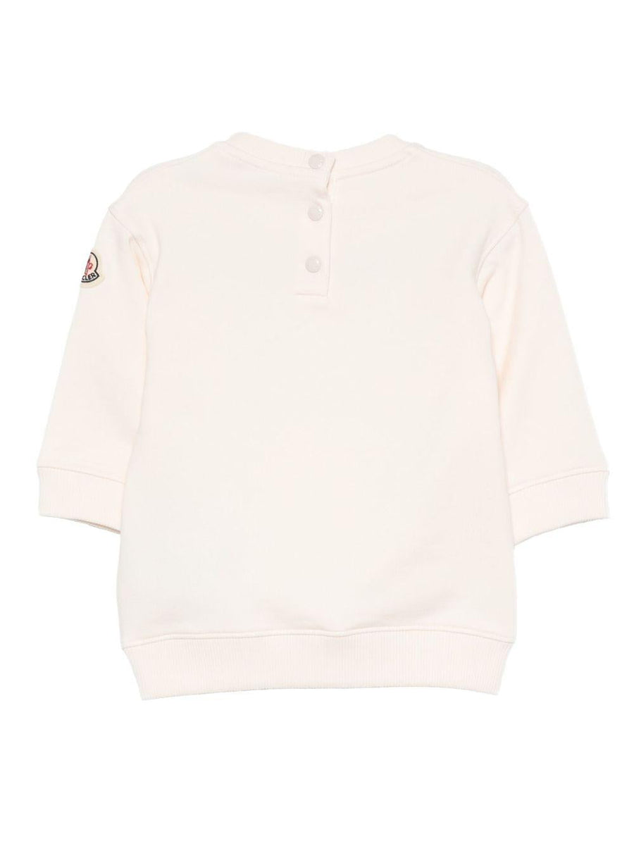 Moncler Enfant Dress Pink Cotton; Elastane