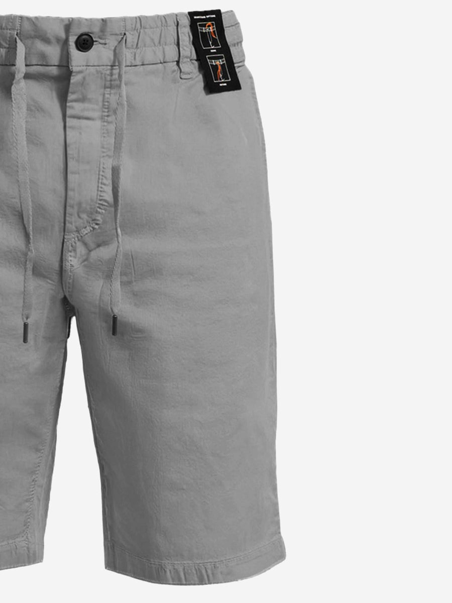 Pants Stretch Cotton Grey Short