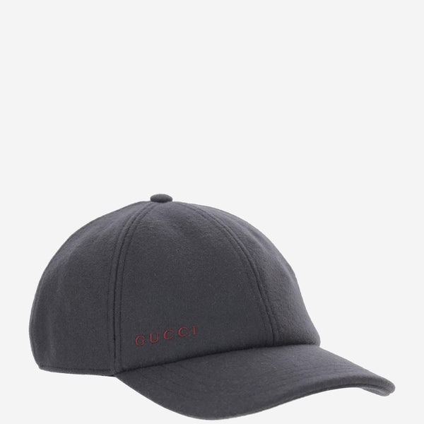 Navy Wool Baseball Cap Hat