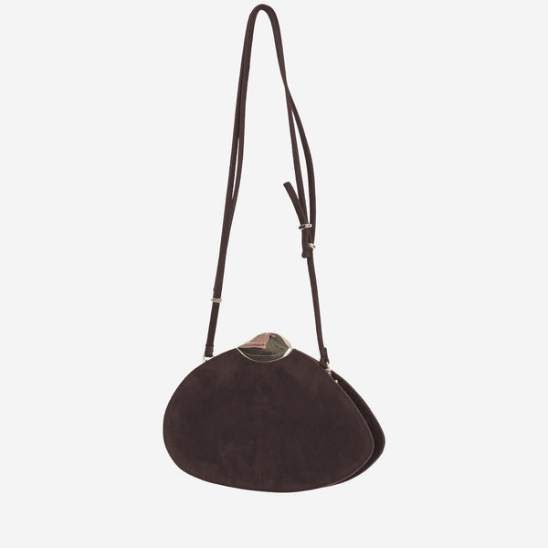Belle De Jour Suede Leather Bag Brown Shoulder