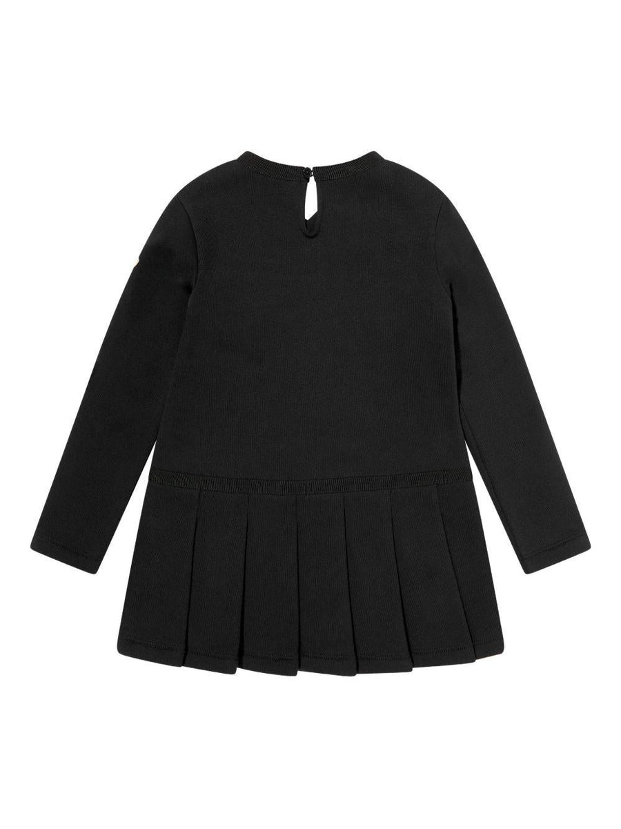 Moncler Enfant Dress Black Cotton