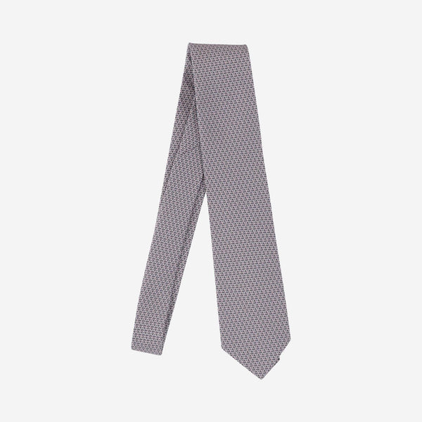 Silk Tie Geometric Pattern Multicolour Ties & Bow
