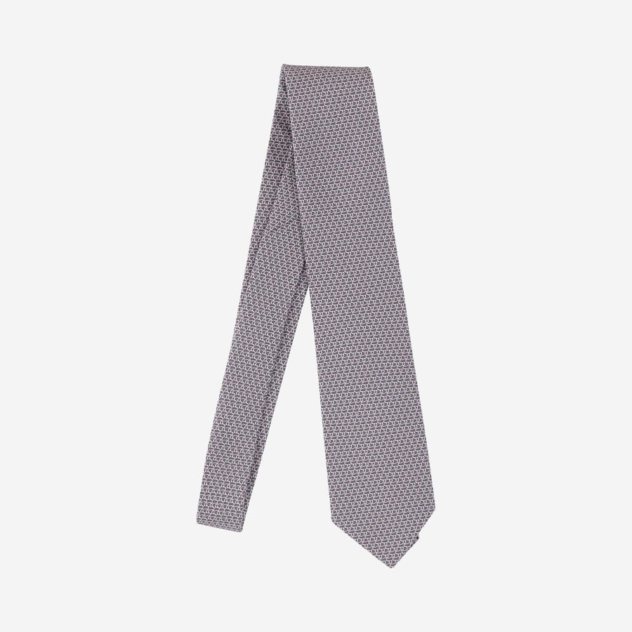 Silk Tie Geometric Pattern Multicolour Ties & Bow