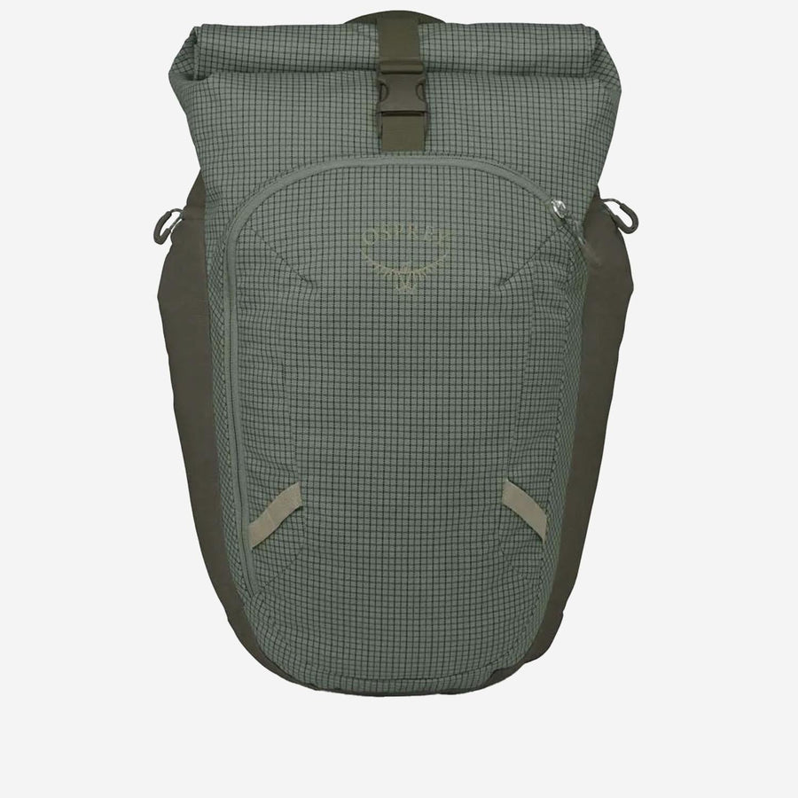 Transporter Roll-Top Backpack Green Nylon Backpacks