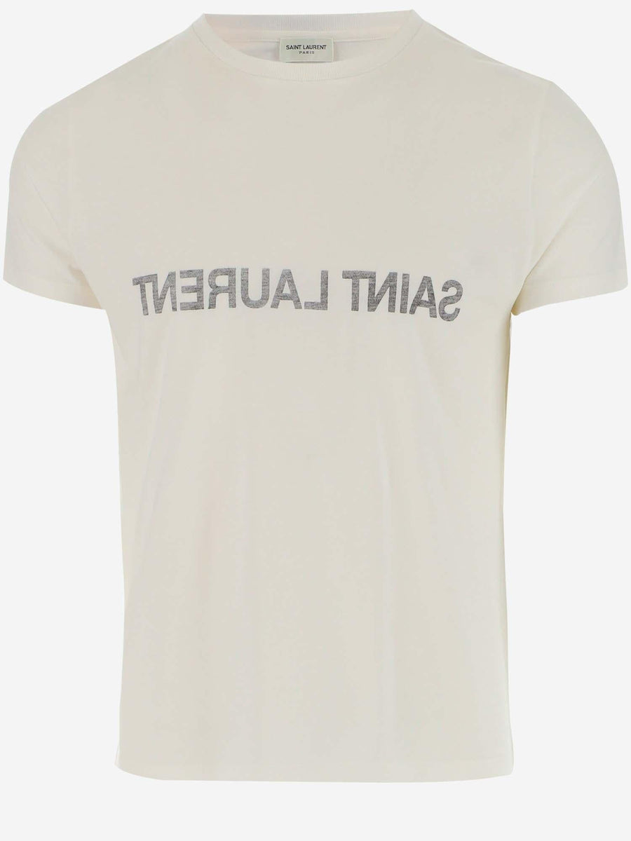 Cotton T-Shirt With Logo White T-shirts