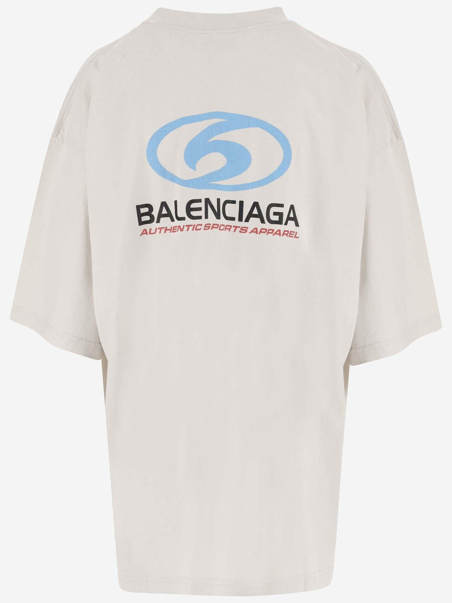 Cotton T-Shirt With Logo Ivory T-shirts & Jerseys