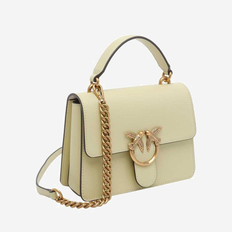 Mini Light Bag Yellow Leather Shoulder