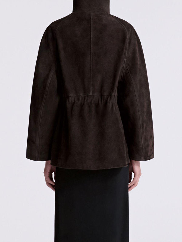 Jacket Quai Fluid Brown Lambskin; Lining: Cupro