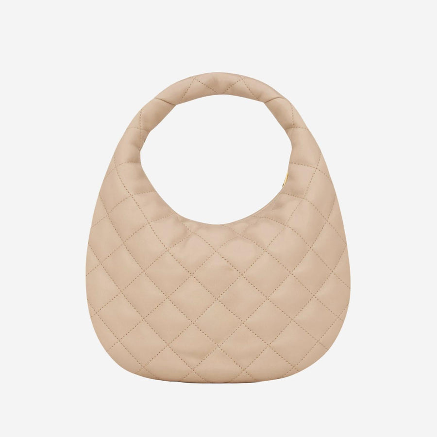 Handbag Icare Nappa Leather Beige Shoulder Bags