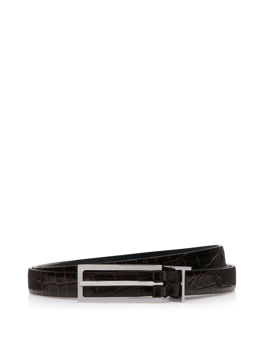 Belt T Loop Brown Calf Leather