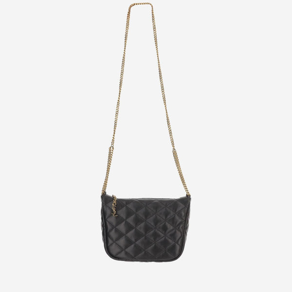 Quilted Leather Shoulder Bag Black
