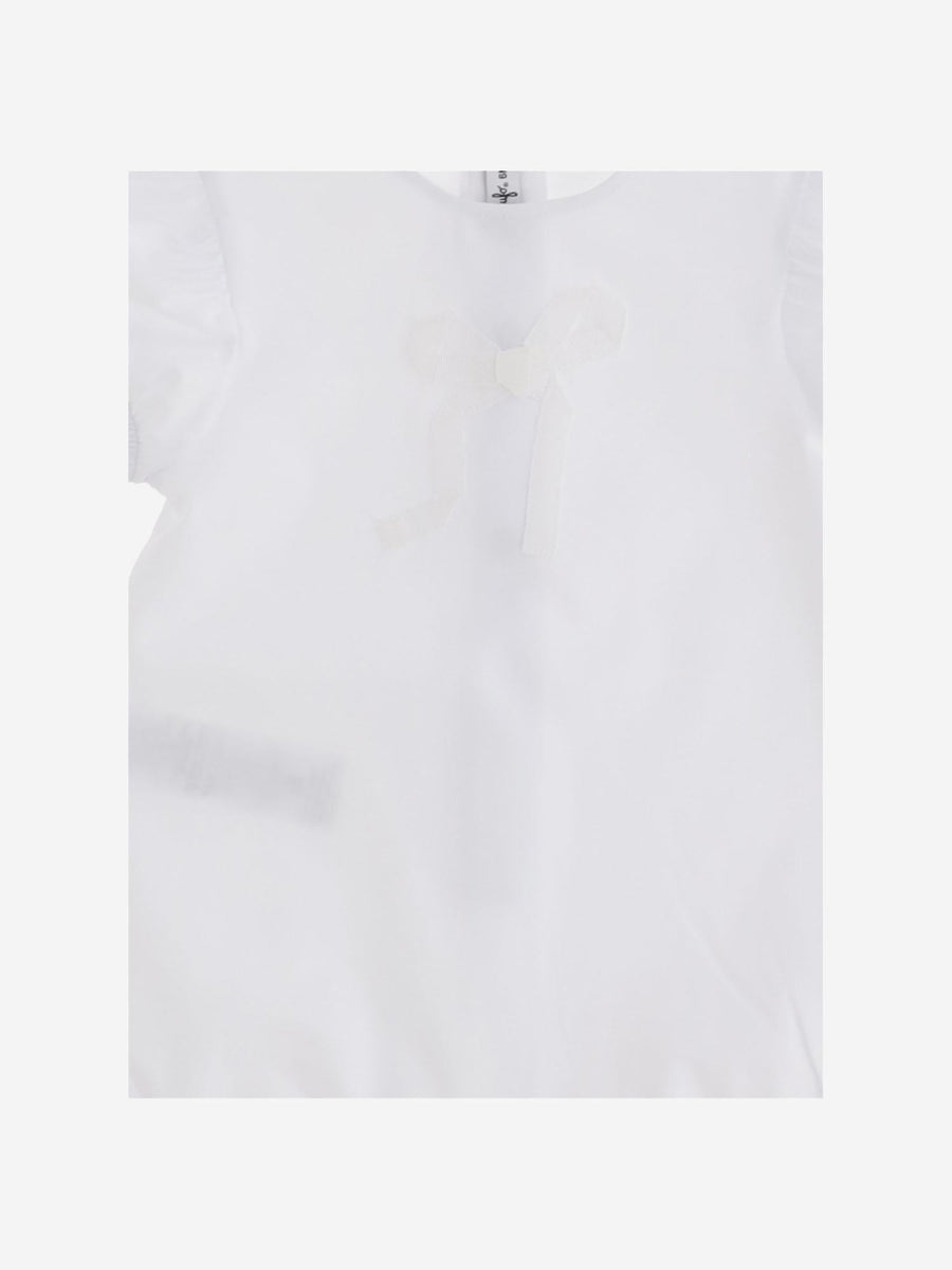Stretch Cotton Sleepsuit White White/white Babygrow Sets