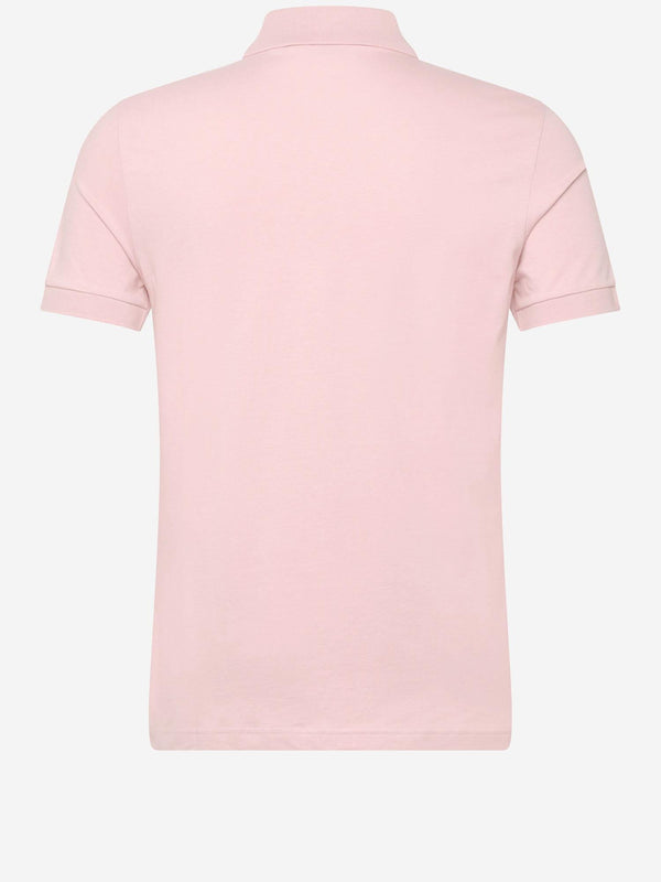Polo Shirt Stretch Cotton Pink