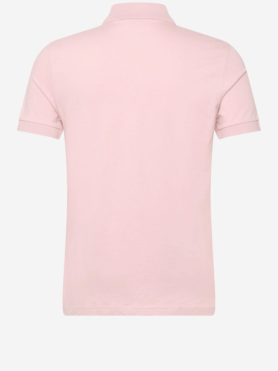 Polo Shirt Stretch Cotton Pink