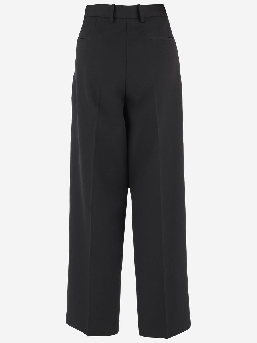 Wool Trousers Black