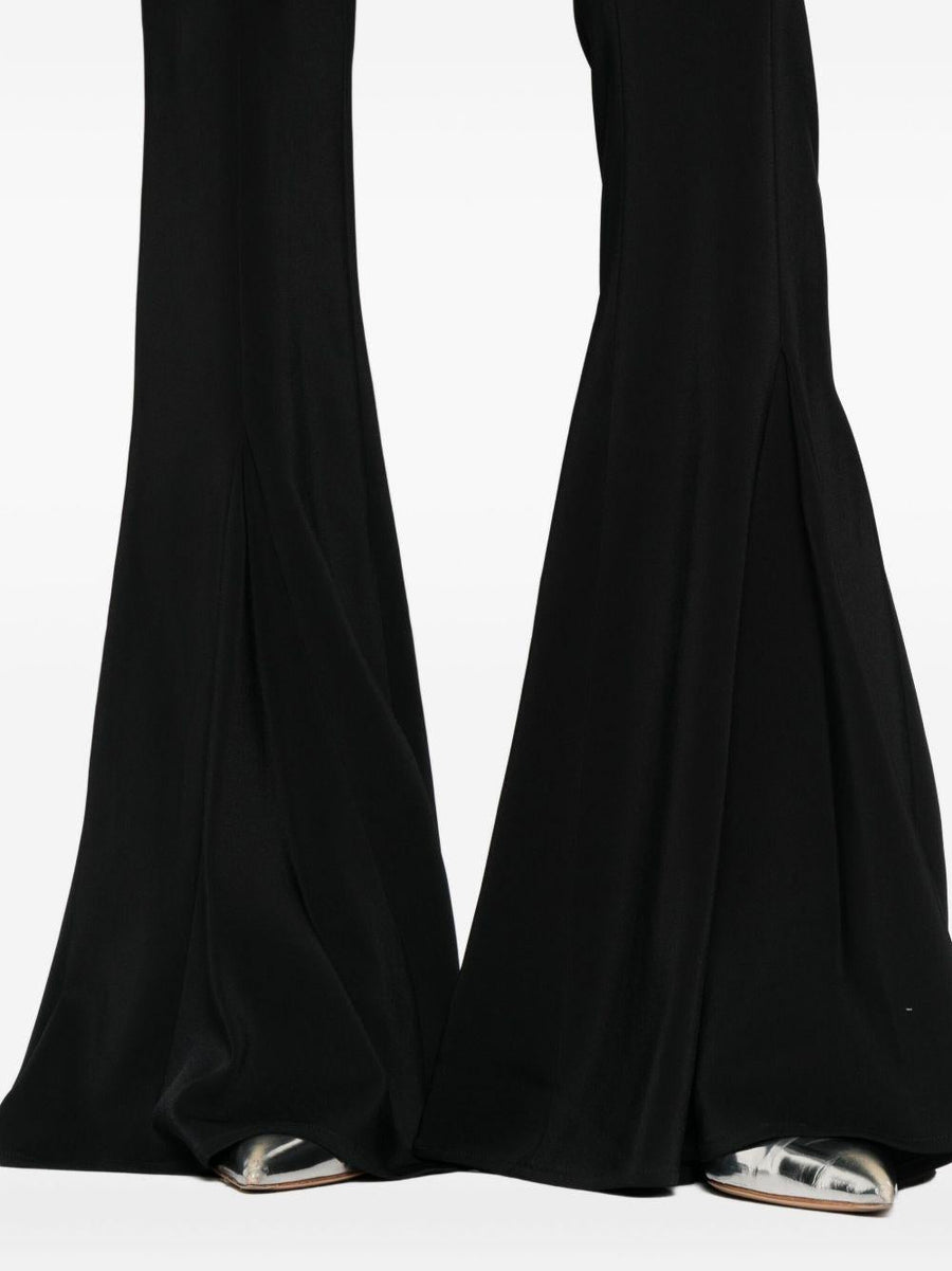 Amen High-Waist Trousers Black Viscose