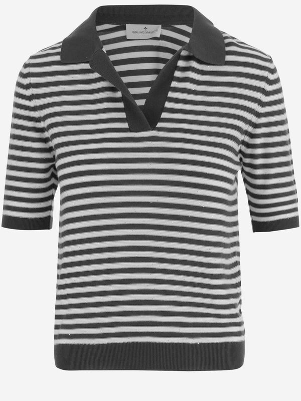 Polo Shirt Cotton Blend Multicolour Tops
