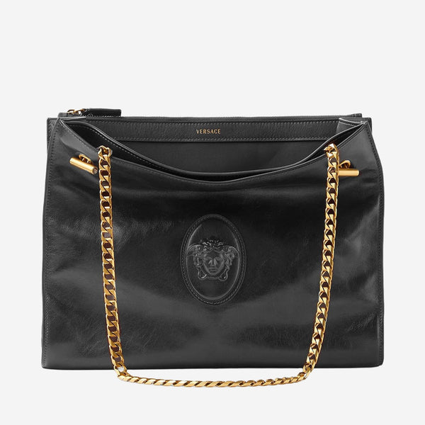 Leather Shoulder Bag Cabine Black