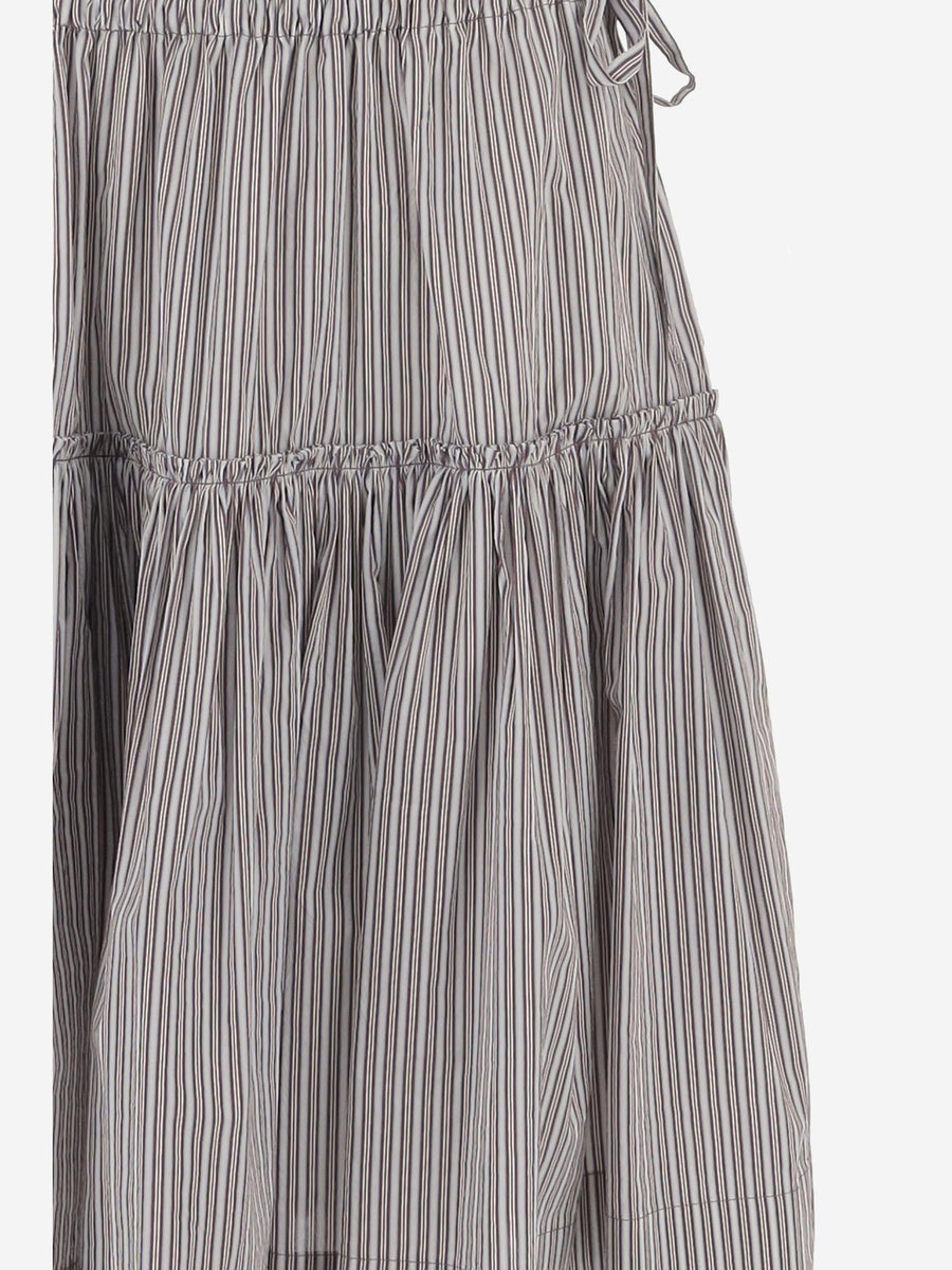 Skirt, Striped Cotton And Silk Multicolour