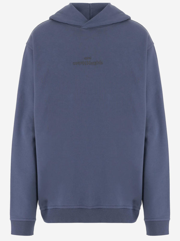 Cotton Sweatshirt Navy Cotton; Lining: Sweatshirts