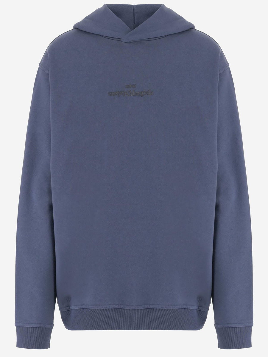 Cotton Sweatshirt Navy Cotton; Lining: Sweatshirts