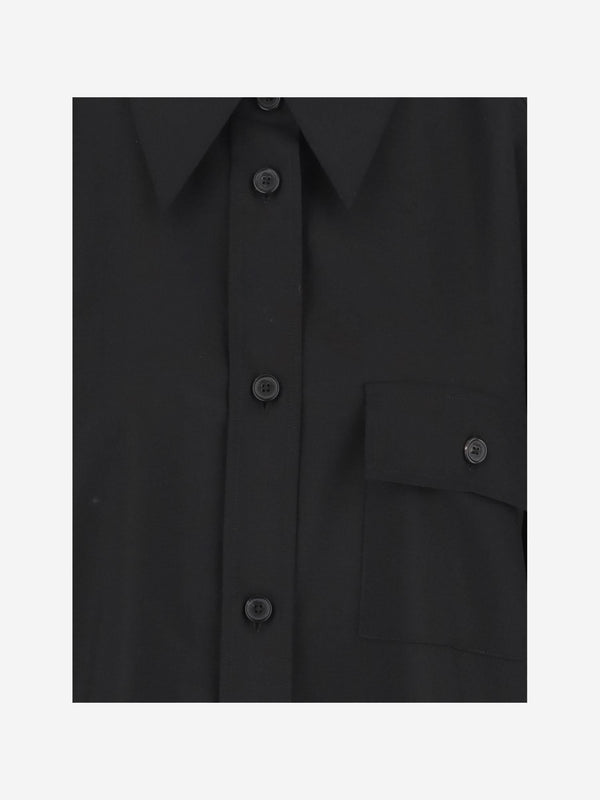 Yatty Wool Top Shirt Black