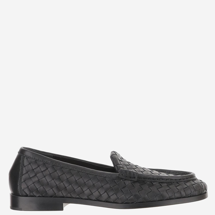 Loafers Silenzio Woven Leather Black