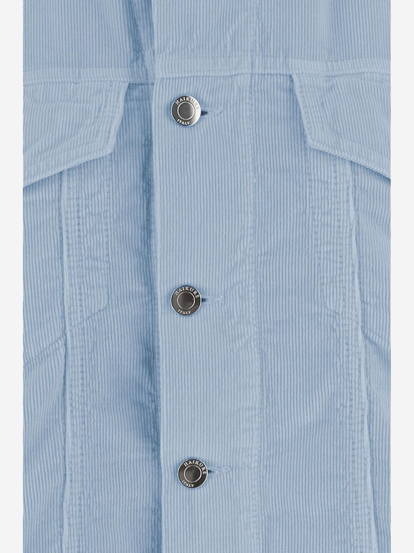 Jacket Cotton Velvet Light Blue