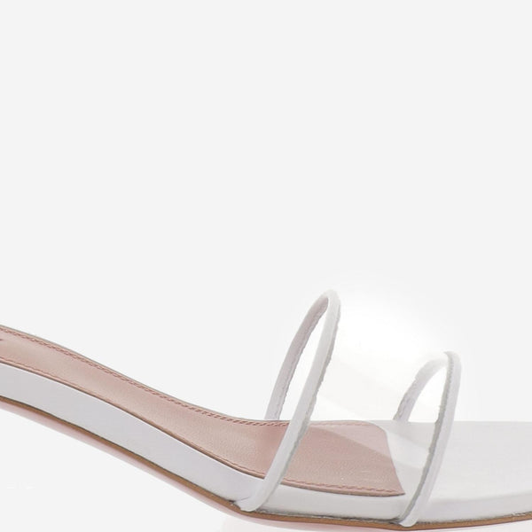 Sandals Andreea Glass White Leather