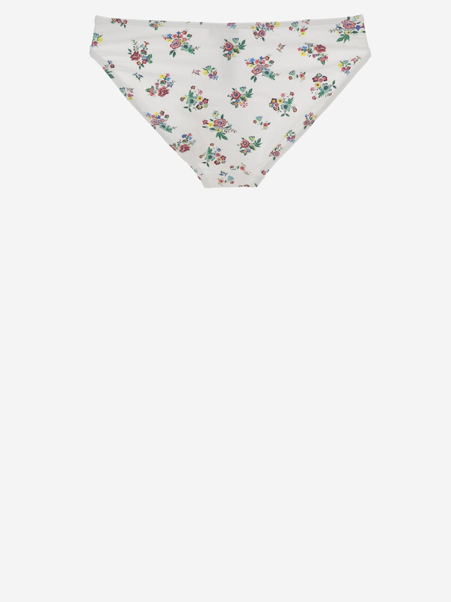 Floral Print Bikini Bottoms Shell: Polyamide Swimwear