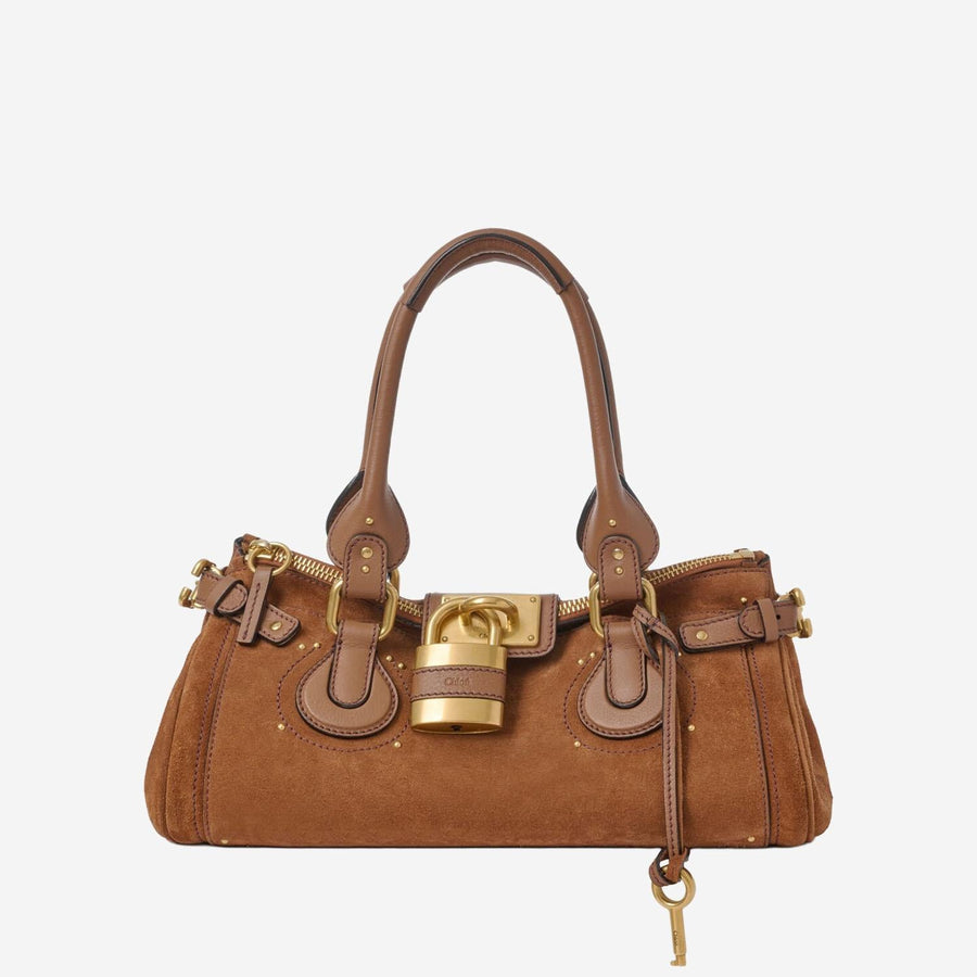 Suede Bag Paddington Brown Shoulder