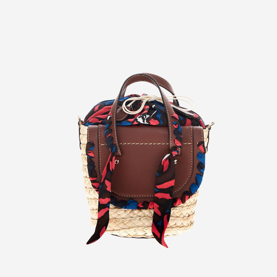 Bag Habanera Leather-Rafia Raffia Handbags