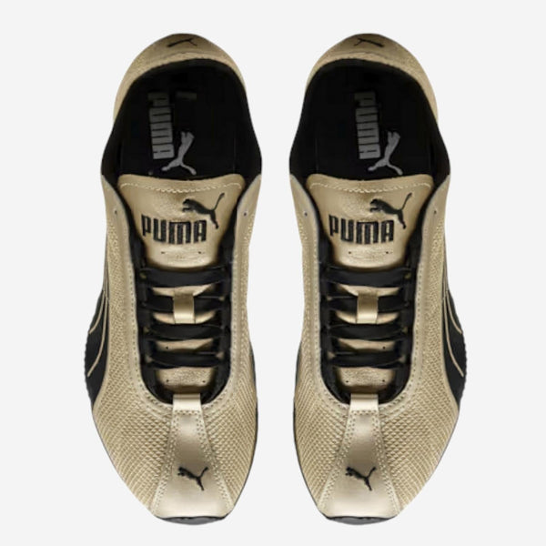 Sneakers H-Street Gold Mesh And Rubber Trainers