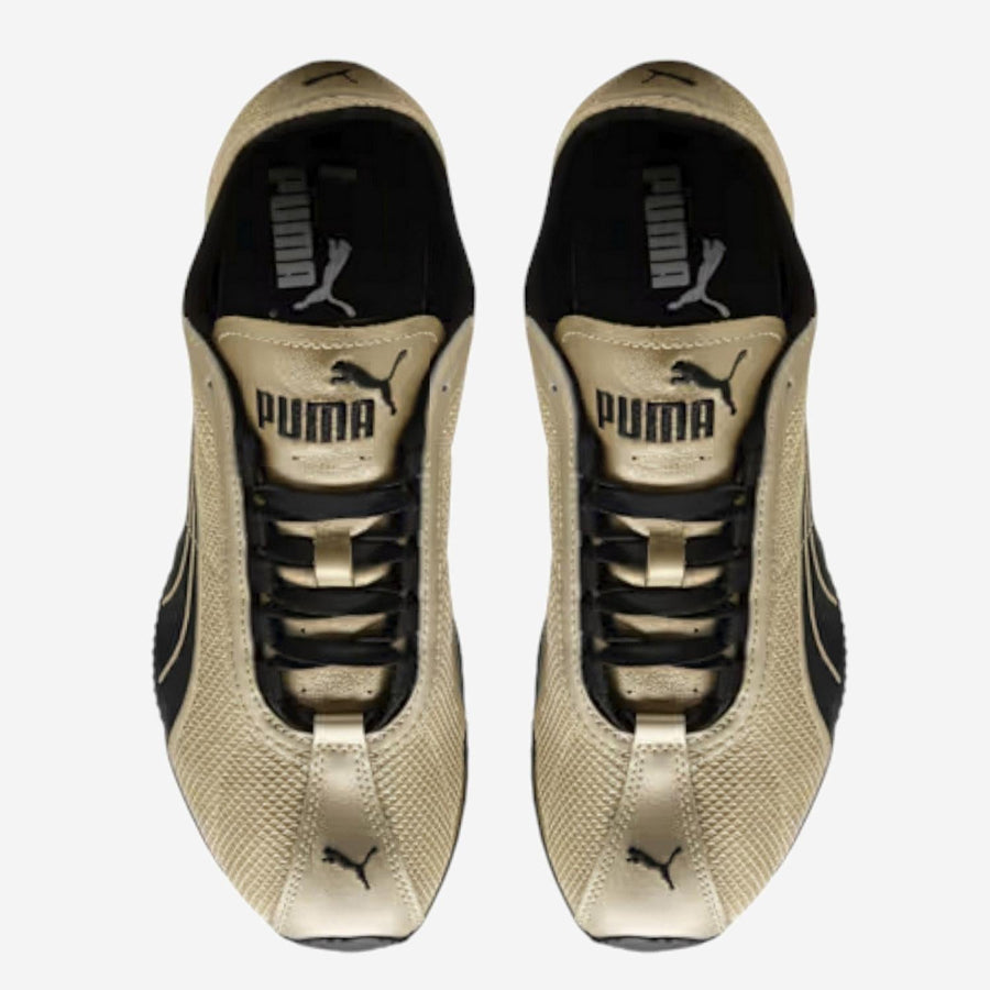 Sneakers H-Street Gold Mesh And Rubber Trainers