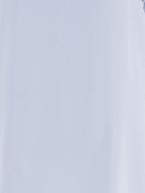 Stretch Silk T-Shirt With Side Slits Light Blue T-shirts & Jerseys