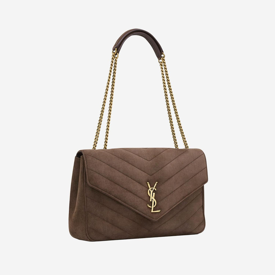 Loulou Large Bag Brown Lambskin Leather Shoulder