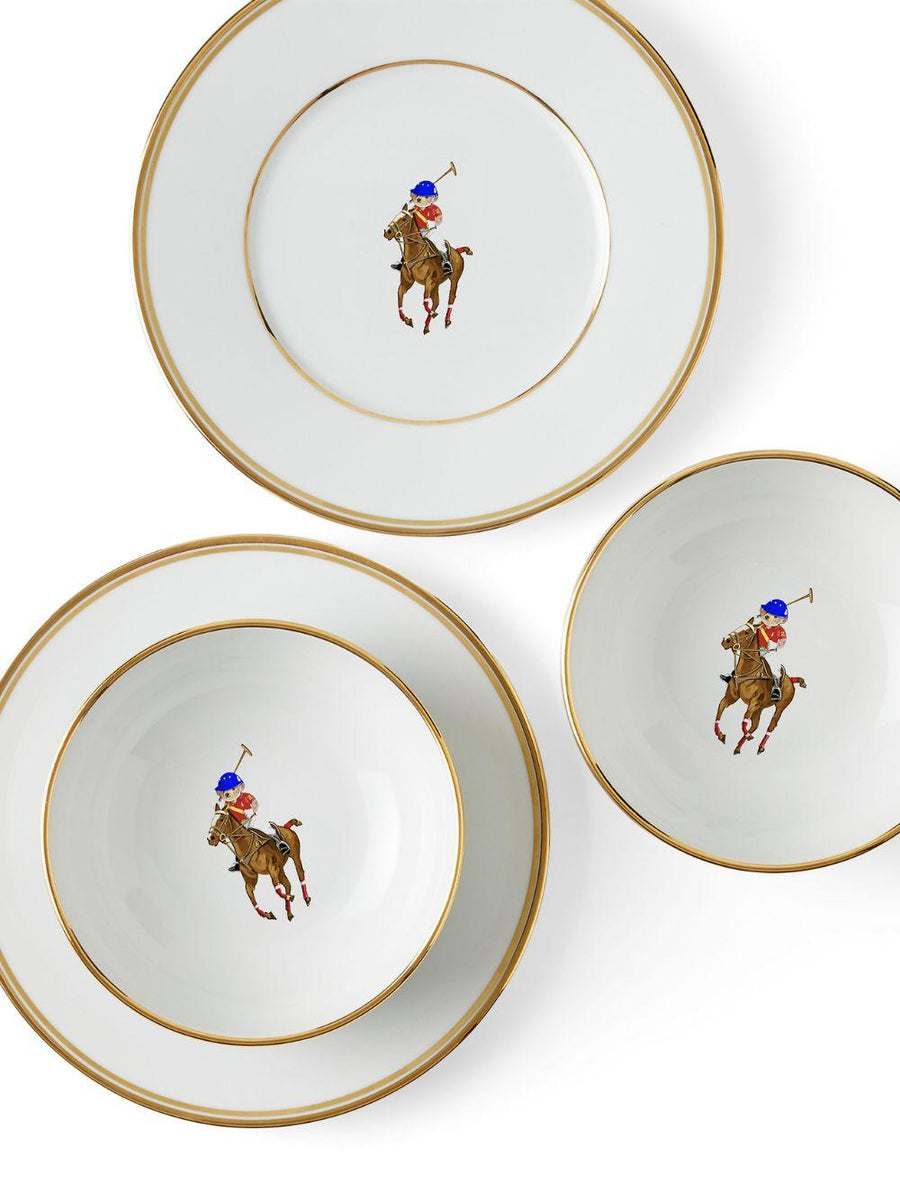 Tableware Set Polo Bear White Decorative Accessories