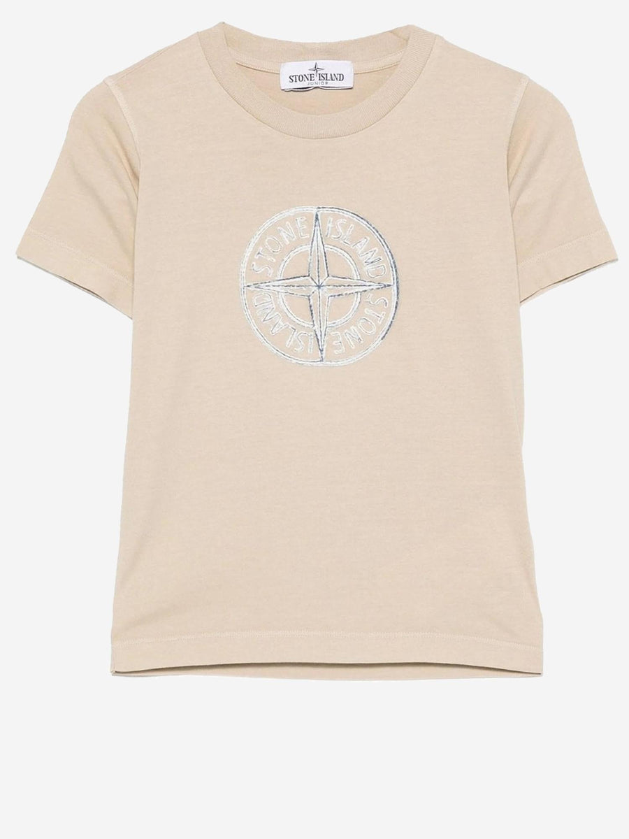 Cotton T-Shirt With Logo Light Pink T-shirts
