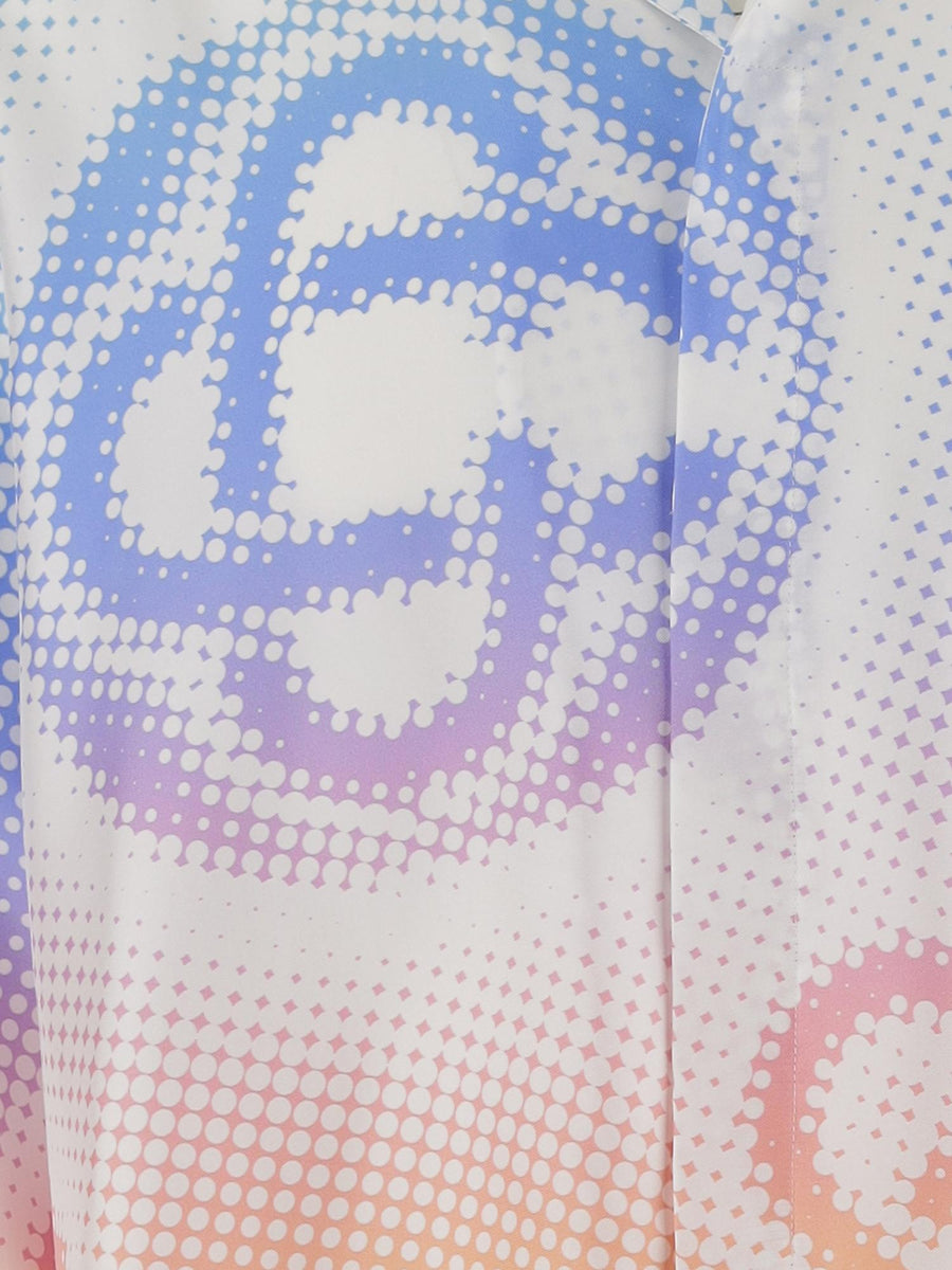 Silk Shirt With Graphic Print