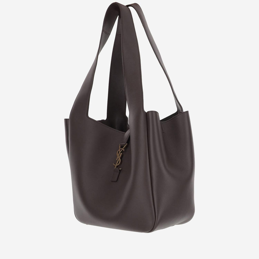 Le 5 À 7 Bea Shoulder Bag Dark Brown Calf