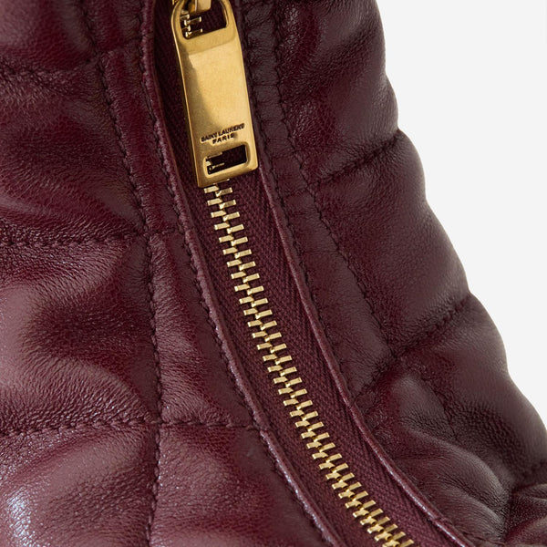 Handbag Icare Nappa Bordeaux Leather Shoulder Bags