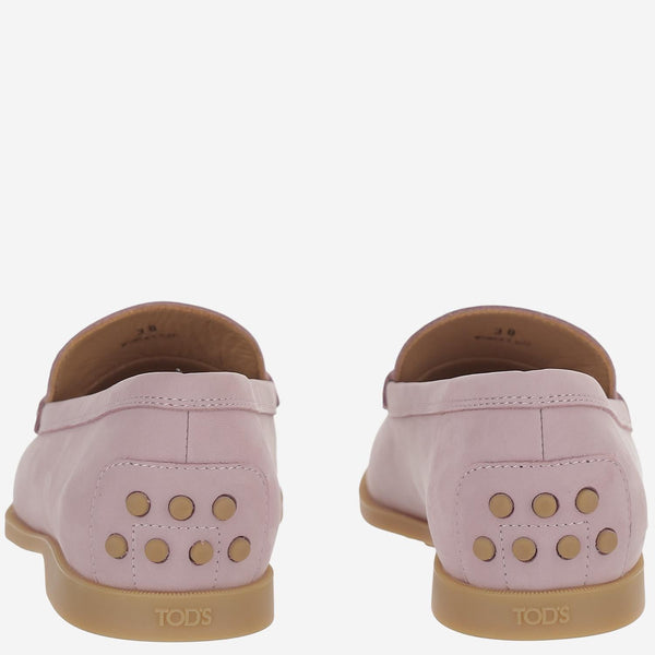 Leather Loafers Pink Calfskin